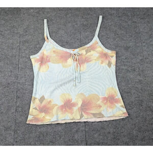 Weavers Tank Womens Medium Y2K Vintage Tropical Vacation Resort Preppy Beach 90s